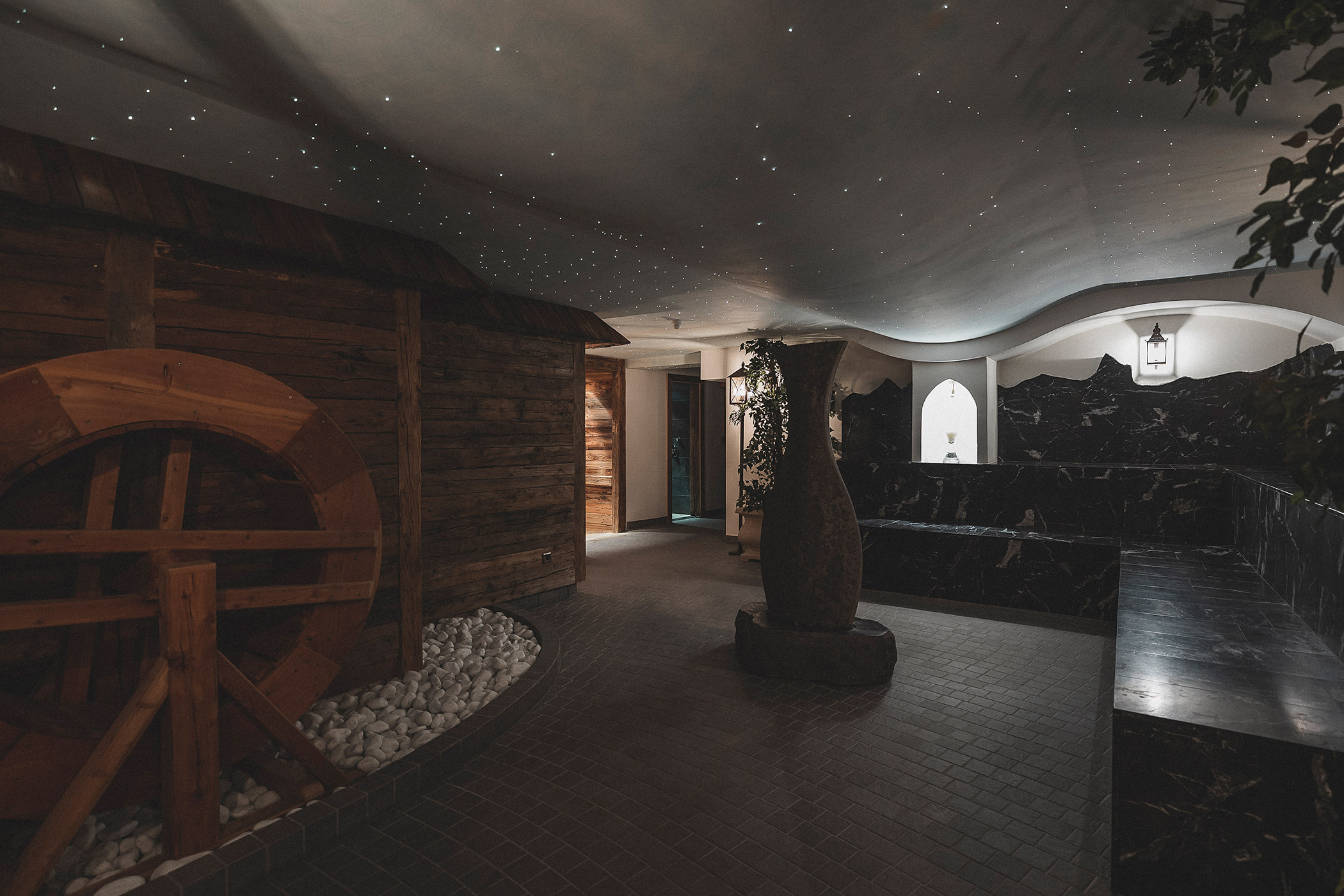 Panca riscaldata in pietra