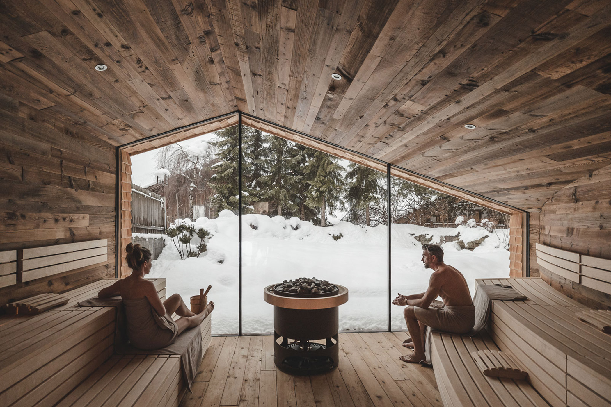 Sauna with view