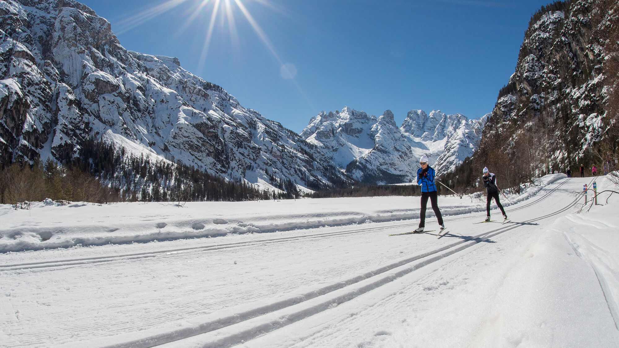 Cross-country skiing in the Three Peaks