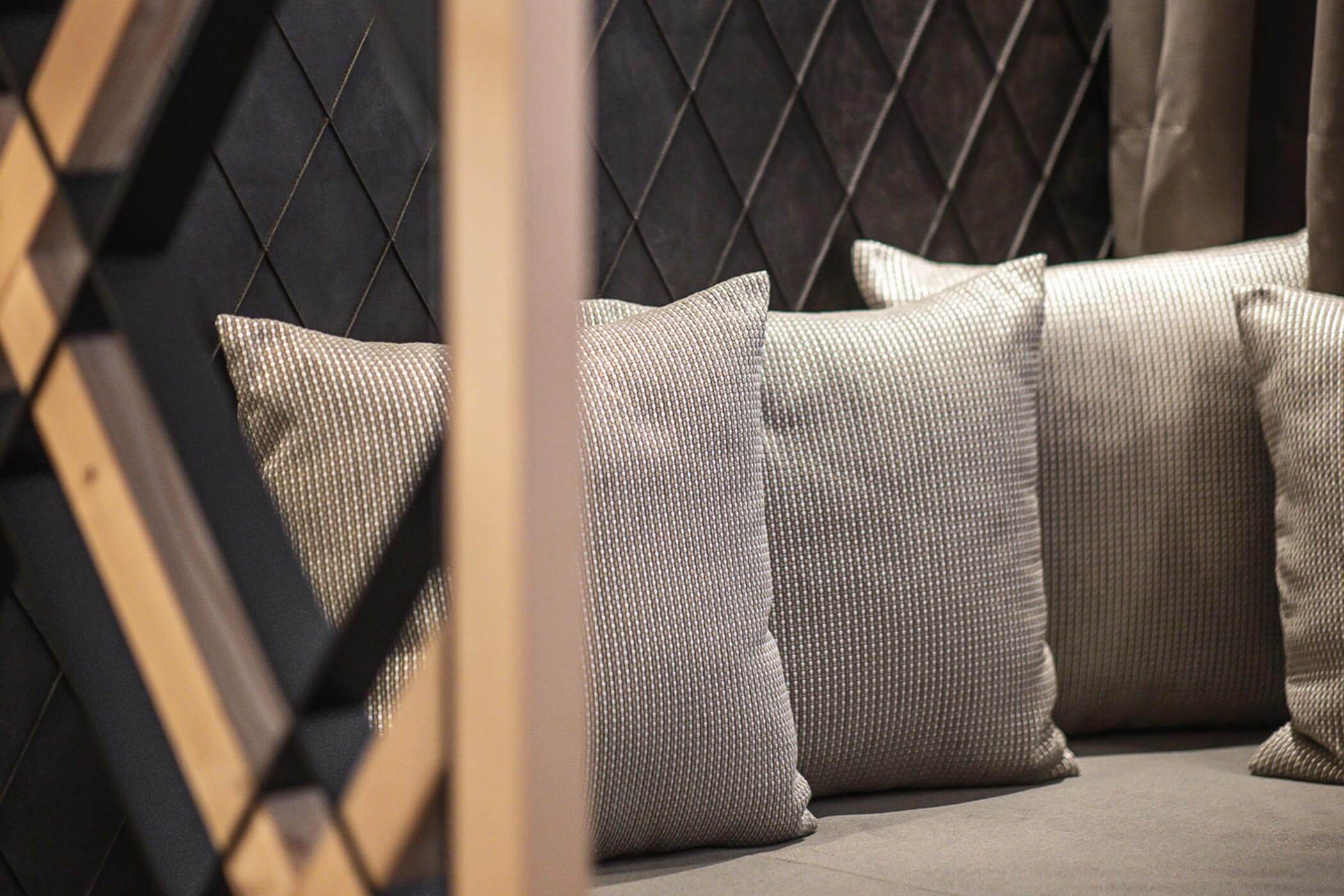 Dettaglio dei cuscini